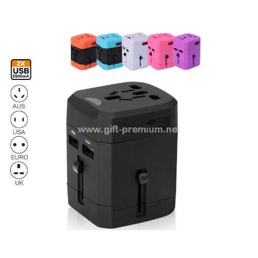 2 USB Travel Adapter ( Fused )