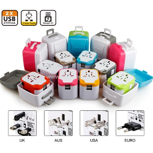 2 USB Travel Adapter