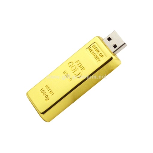 Golden USB Flash Drive