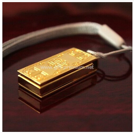 Golden Rotating USB Flash Drive