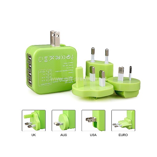 4 USB Travel Adapter 