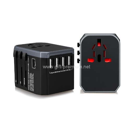 Type C  + 4 USB Travel Adapter 